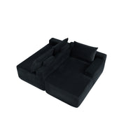 Cloud L-Shaped Corduroy Sectional Sofa with Chaise Lounge