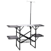 Folding Camping Kitchen Table with Heat-Resistant Top