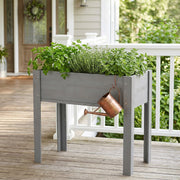 31x16x30in Elevated Raised Garden Bed with Legs, Wooden Planter Box for Outdoor Vegetable Herb Flower Fruit Growing