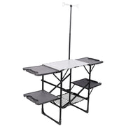 Folding Camping Kitchen Table with Heat-Resistant Top