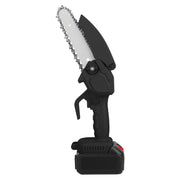 Electric Mini Chainsaw Portable Handheld Cordless Small Chain Saw Battery Powered with 2Pcs 2200mAh Rechargeable Batteries 4in/6in Chains for Pruning