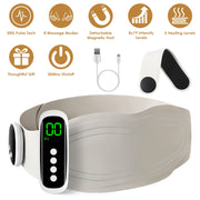 EMS Lower Back Massager Heating Pad Cordless Heating Pad for Back Belly Waist with Remote Magnetic Host 8 Modes 19 Intensity Levels 3 Heating Levels