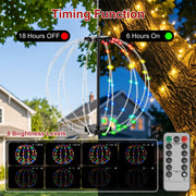 RGB LED Christmas Sphere Lights 2-Pack with Remote Control