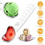 Heated Ice Cream Scoop – Rechargeable Electric with Fast Heating