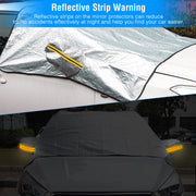 Car Windshield Snow Cover Windproof Magnetic Car Windscreen Cover Frost Ice Protection with SideÊMirror Protector 5 Magnets for Most Vehicles