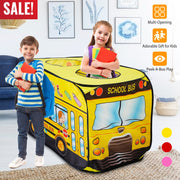 Kids Play Tent Foldable Pop Up Fire Truck Tent Portable Children Baby Play House W/ Carry Bag For Indoor Outdoor Use