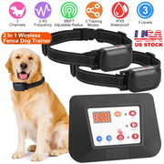 Wireless Dog Fence & Training Collar System with 990ft Range