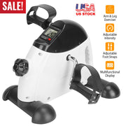 Under Desk Pedal Exerciser with LCD Screen and Adjustable Resistance
