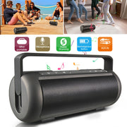 iRola Wireless Speaker Powerful Dual Subwoofer Stereo Bass Noise Cancelling w/Mic Aux-in for Camping Party