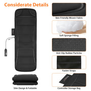 Full Body Vibration Massage Mat with Heat & 10 Motors