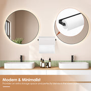 2 Pack Wall Mounted Paper Towel Holder Under Cabinet Paper Towel Rack for Bathroom Kitchen Pantry Sink Balcony Aluminum Toilet Paper Holder