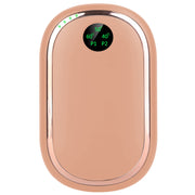 Rechargeable Hand Warmer Electric Hand Heater Portable Reusable Pocket Warmer Power Bank with Digital Display Sunset Light 3 Levels Double-sided Heati