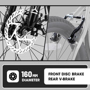 20 Inch Kids Mountain Bike, 7-Speed with Front Suspension