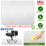 36Ó x 48Ó Chair Desk Mat Floor Carpet PVC Protector Mat Home Office Hard Wood Floor Use