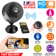 Mini CameraÊWireless Wifi IP Home Security Cam 1080P Full HD Surveillance Camera Nanny Cam w/ 32G MMC Card