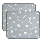 2Pcs Washable Pet Pee Pads For Puppy Kittens Dogs Cats Reusable Potty Mats Machine Washable Pet Training Pads Non-Slip Waterproof Absorbent Dog Crate