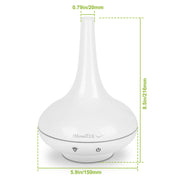 200ml Cool Mist Humidifier Ultrasonic Aroma Essential Oil Diffuser w/7 Color LED Lights Waterless Auto Off for Office Home Room Study Yoga Spa