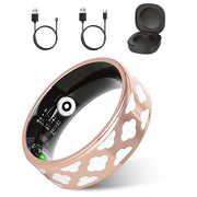 Smart Ring Health Tracker Fitness/Sleep/Stress/HRV Tracker with Charging Case Magnetic Charging Cable for Women's & Men Compatible with iOS & Android 7-
