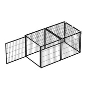 48.2" Indoor Dog Kennel with PVC Top Cover and Flexible Door