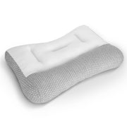 Ergonomic Bed Pillow with Dual Height Design & Breathable Mesh