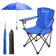 Camping Chair with Umbrella - Foldable Outdoor Chair 330lbs