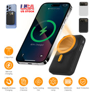 Magsafe Wireless Power Bank 10000mAh Magnetic Portable 18W Fast Charger Fit for IOS Phone 15/14/13/12 Series and More