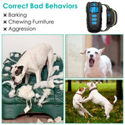 Dog Training Collar with Remote Rechargeable Electronic Shock Collar for Dogs Beep Vibration Shock for small Medium Large Dogs