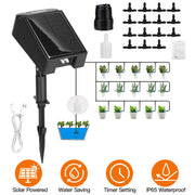 Solar Drip Irrigation System for 15 Plants with Timer