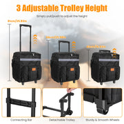Rolling Cooler Bag with Wheels 35L Insulated Collapsible