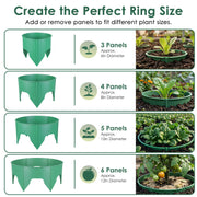 Adjustable Plant Grow Rings 10in with Hand Shovel - 12 Pack