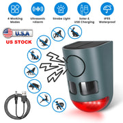Solar Animal Repeller with Motion Sensor & Ultrasonic Sound