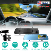 1080P Car DVR 4.3in Camera Dash Cam Camcorder Camera Recorder with 140¡ Angle Loop Recording Motion Detection Picture-in-Picture Display G-sensor