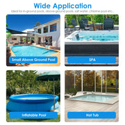21GPM Cordless Pool Vacuum With Telescopic Pole Rechargeable Swimming Pool Cleaner with 1.8L Debris Chamber 90Mins Battery Life for In-ground Above-gr