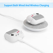 Silicone Protective Case Fit for Airpod Pro Full Protective Cover Shock-Absorbing Soft Silicone Case w/ Carabiner