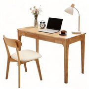 Solid Wood Desk with Drawers for Home Office