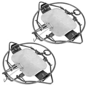 Animal Spring Trap 2-Pack Iron Snap Trap for Pest Control