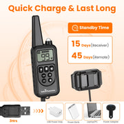 Remote Dog Training Collar with 4 Modes & 875 Yard Range