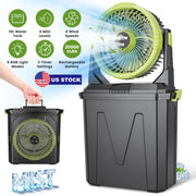 Portable Misting Fan with 10L Bucket & 20000mAh Battery