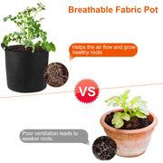 3 Pack Plant Grow Bags Potato Vegetable Planter Bags Breathable Planting Fabric Pots 7Gallons