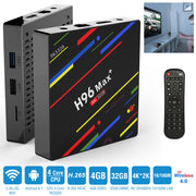 H96 Max+ Android 8.1 TV Box RK3328 Quad Core 4GB / 32GB UHD 4K VP9 H.265 WiFiUSB3.0 Smart Streaming Media Player US Plug