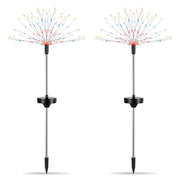 2Pcs Solar Powered Starburst Lights 240 LEDs Firework Lamp Garden Path Decor Lights