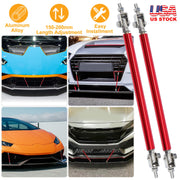 2Pcs Splitter Rod Front Bumper Lip Rod Strut Adjustable Lip Spoiler Tie Support Rods 150mm-200mm