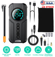 Car Tire Inflator Pump Portable Car Air Compressor Wireless Electric Air Pump 150 PSI with LED Light