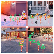 5PCS Christmas Pathway Lights with 8 Modes & Waterproof Design