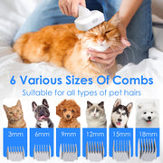 Pet Grooming Vacuum Kit with 7 Tools & 10000PA Suction