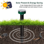 4PCS Solar Sonic Mole Repellers – Waterproof Outdoor Pest Stakes