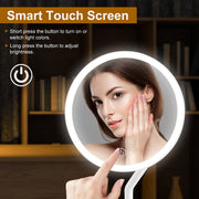 7.48In 5X Magnifying Lighted Makeup Mirror Dimmable Magnification Mirror With Lights Lighted Vanity Mirror with 3 Light Colors