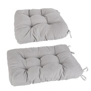 2Pcs Waterproof Rocking Chair Cushion Upper And Lower Back And Seat Sets with Non-Slip Ties Oxford Cloth Surface Polyester Filling Comfortable for Ind