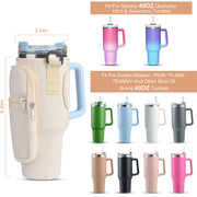 Water Bottle Carrier Bag with Adjustable Strap & Phone Pocket