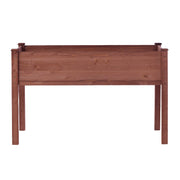 31x16x30in Elevated Raised Garden Bed with Legs, Wooden Planter Box for Outdoor Vegetable Herb Flower Fruit Growing